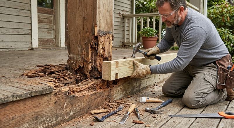 Rotten Wood Repair in Overland Park, KS